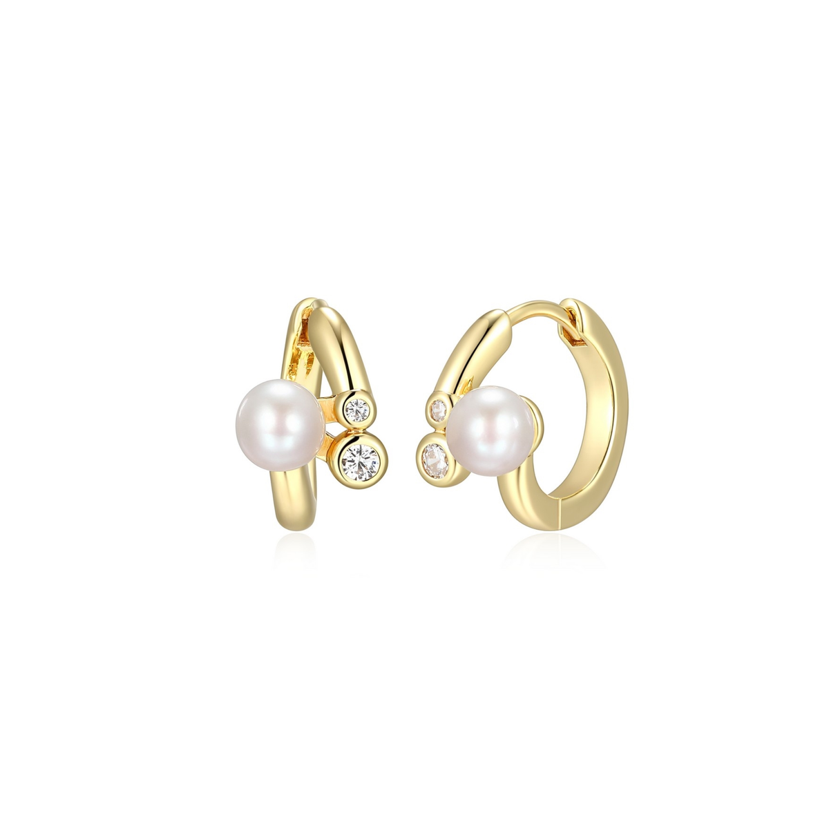 Boucles Huggies Perle Reign