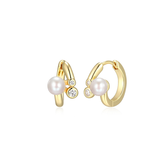 Boucles Huggies Perle Reign