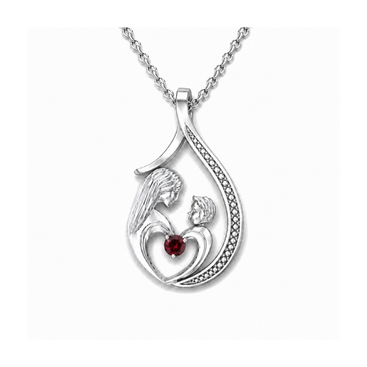 Pendentif Mère et Enfant en Argent