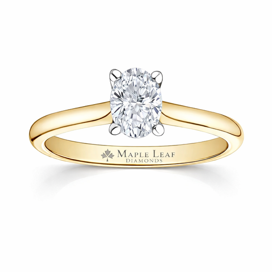 Bague Diamant Ovale Solitaire