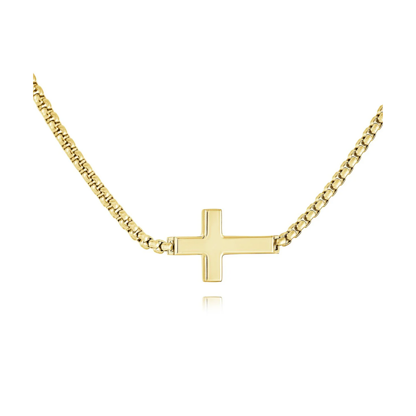 Collier Croix Acier