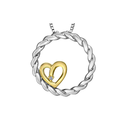 Pendentif Coeur Diamant