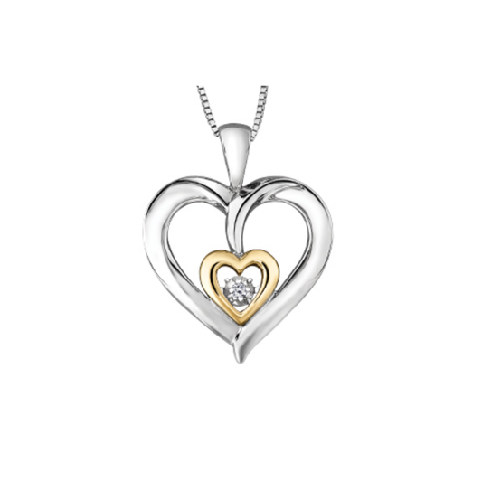 Pendentif Coeur Diamant