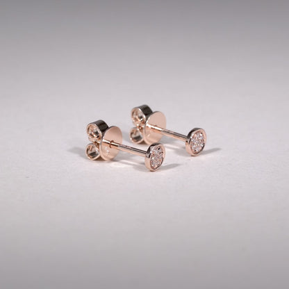 Boucles Mini Cercles et Diamants