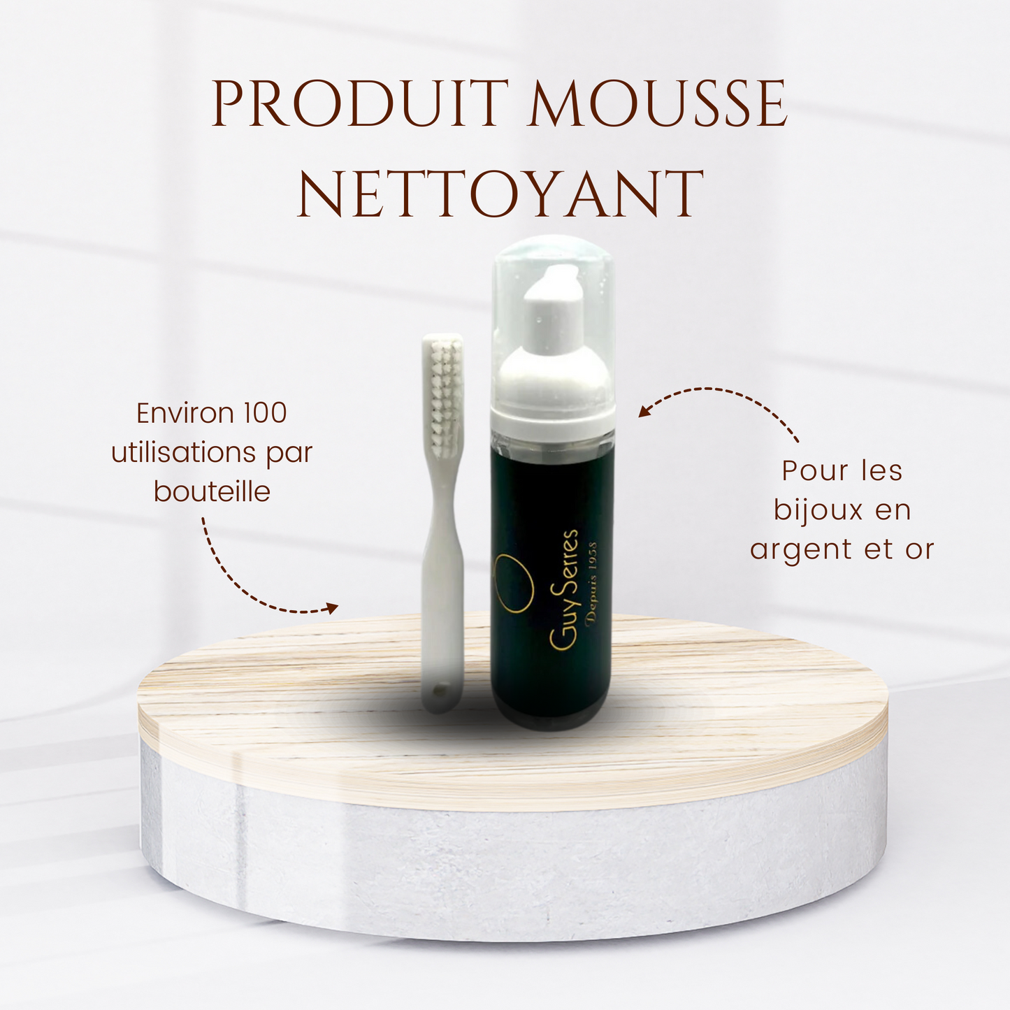 Mousse Nettoyante pour Bijoux